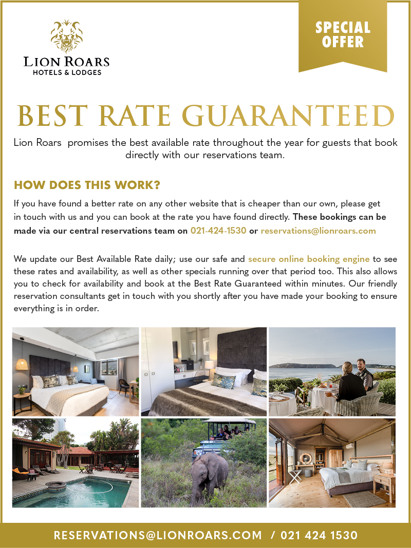 Robberg Best Rate Guaranteed Special